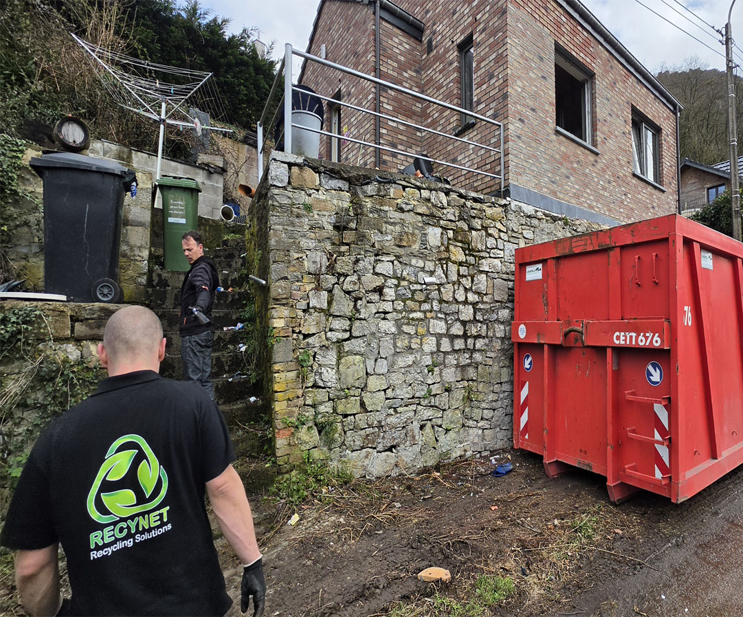 RecyNet Solutions-team tijdens een interventie